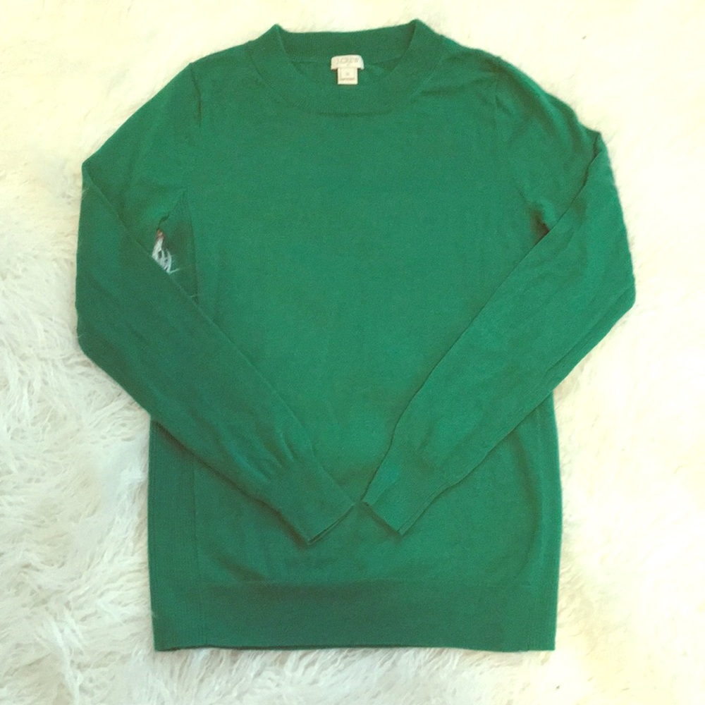 J.Crew Never Worn Emerald Merino Sweater, XS